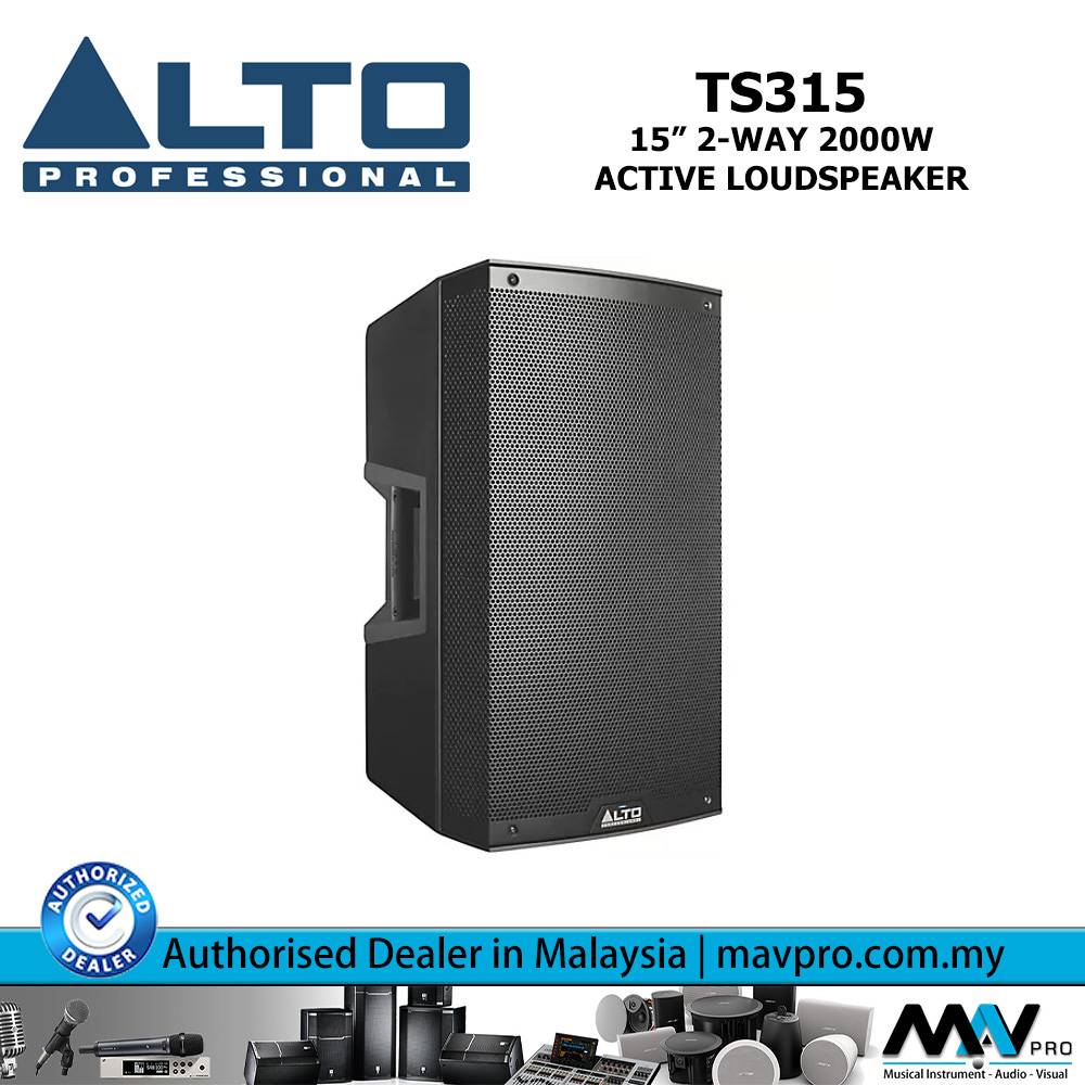 ALTO TS315 15" 2Way 2000W Active Loudspeaker l Mavpro Malaysia